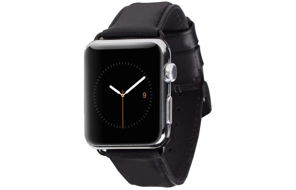 Case Mate Signature Leather Watchband for Apple Watch 42/44/45mm - Black