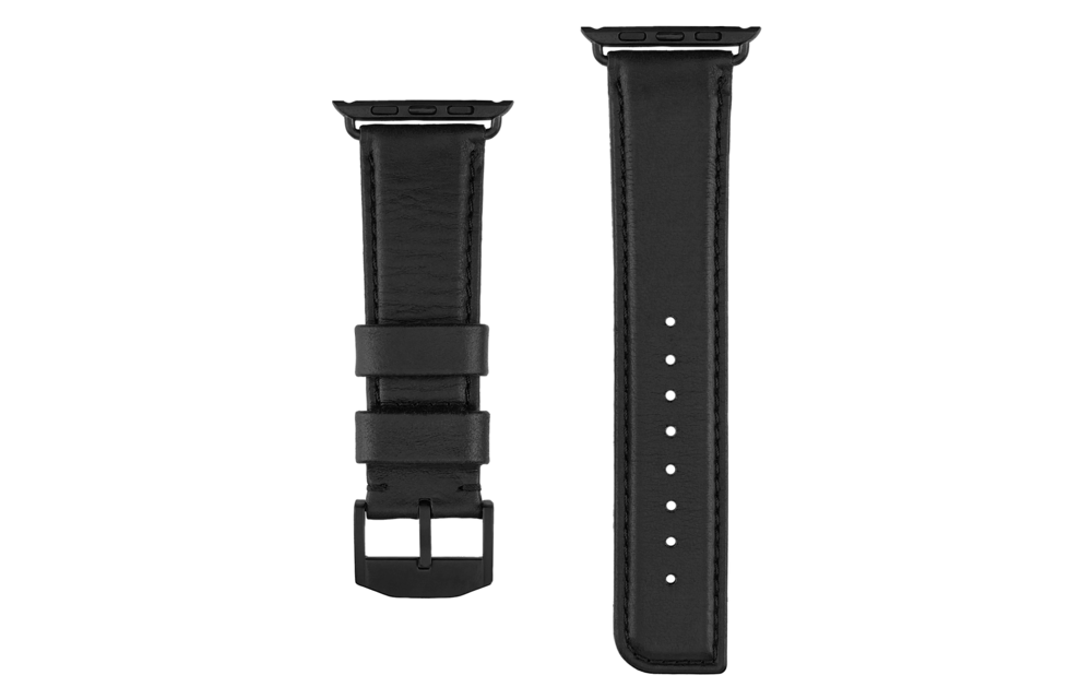 Case Mate Signature Leather Watchband for Apple Watch 42/44/45mm - Black