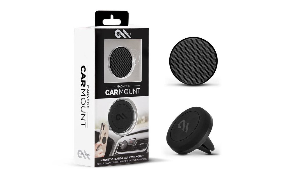 Case Mate Car Charms Magnetic Vent Mount Kit - Carbon Fiber