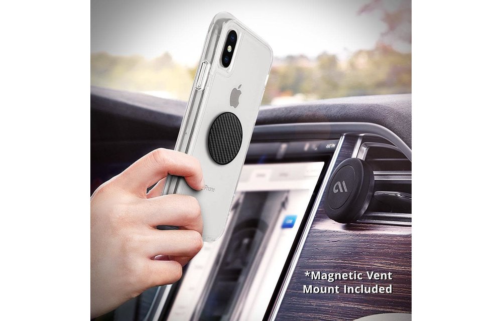 Case Mate Car Charms Magnetic Vent Mount Kit - Carbon Fiber
