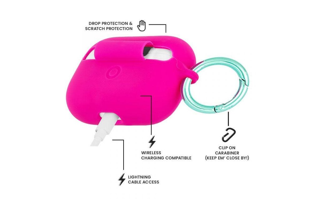 Case Mate Flexible Case for Apple AirPods Pro - Fuschia
