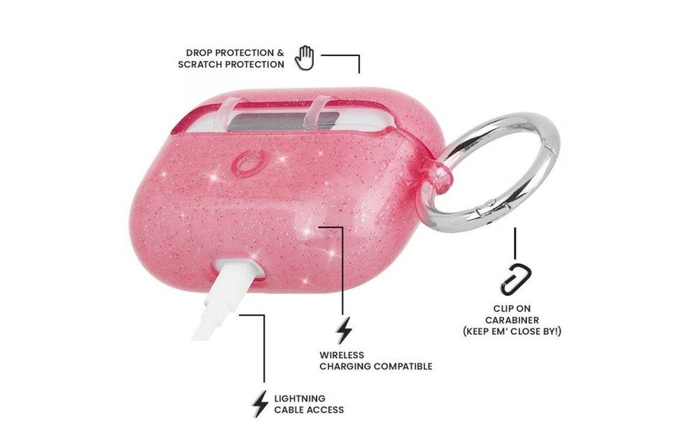 Case Mate Sheer Crystal Case for Apple AirPods Pro - Blush