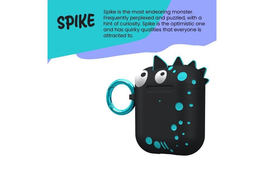 Case Mate CreaturePods Case for Apple AirPods 1/2 - Spike Harmless