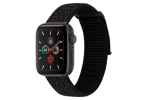 Case Mate Nylon Watchband for Apple Watch 42/44/45/49mm - Mixed Metallic Black