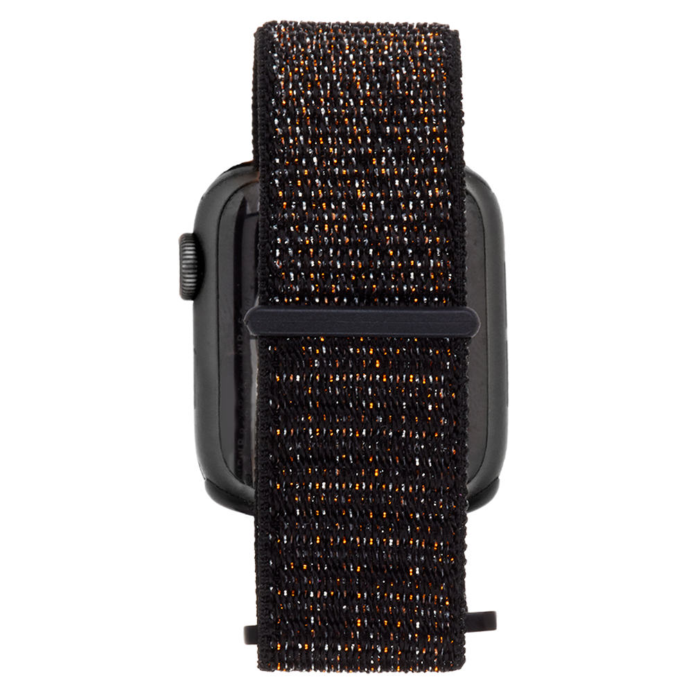 Case Mate Nylon Watchband for Apple Watch 42/44/45/49mm - Mixed Metallic Black