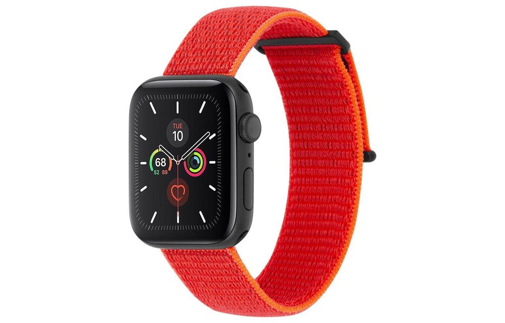Case Mate Nylon Watchband for Apple Watch 42/44/45/49mm - Reflective Neon Orange