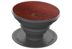 PopSockets Device Stand and Grip - Brown Vegan Leather