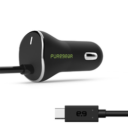 Pure Gear PureGear Car Charger With USB-C Connector 15W - Black