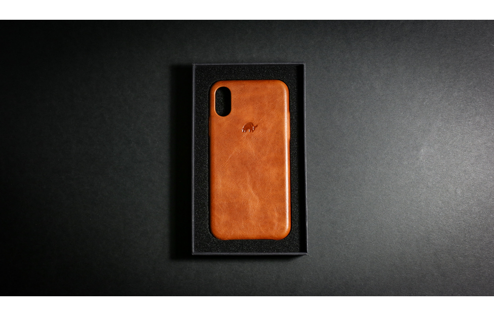 Bull Strap Genuine Bold Leather Case for iPhone Xs Max - Sienna