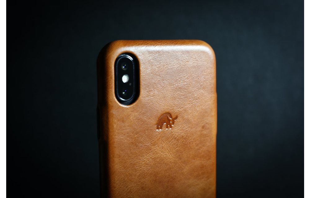 Bull Strap Genuine Bold Leather Case for iPhone Xs Max - Sienna
