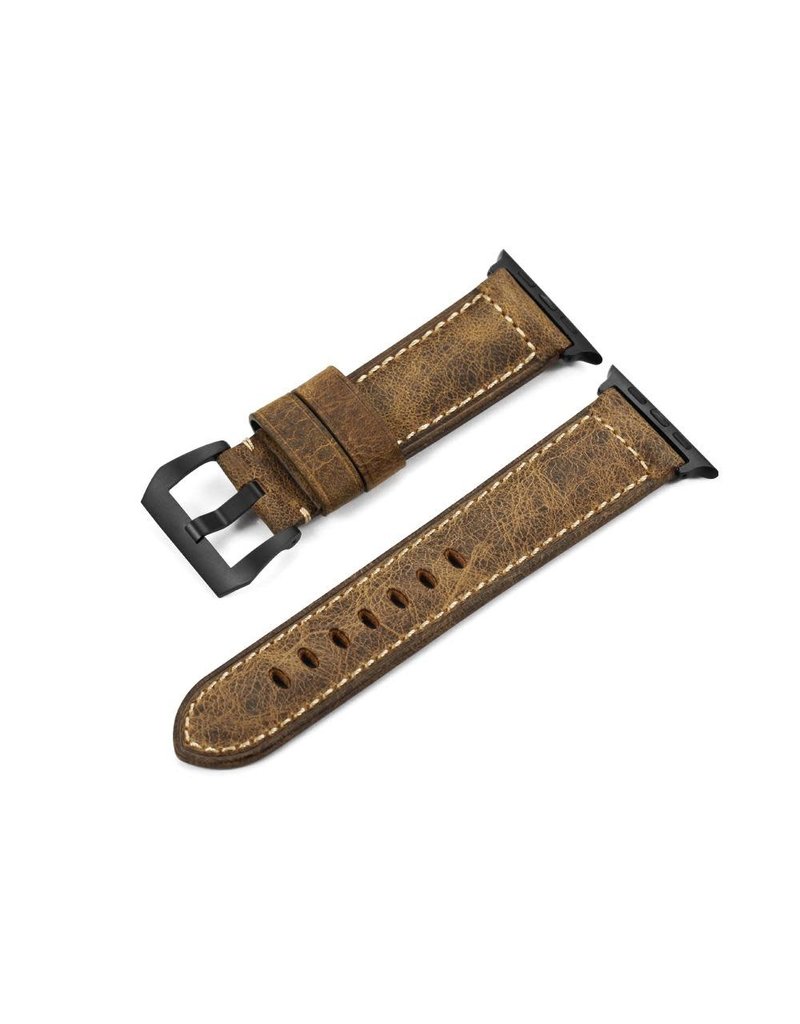Bull Strap Bull Strap Genuine Bold Leather Strap for Apple Watch 42/44/45mm - Vintage/Black