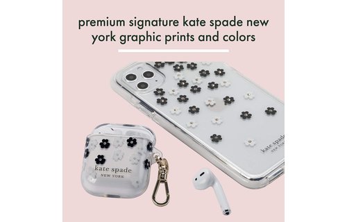 Kate Spade Flexible Case for Apple AirPods 1/2 - Scattered Flowers