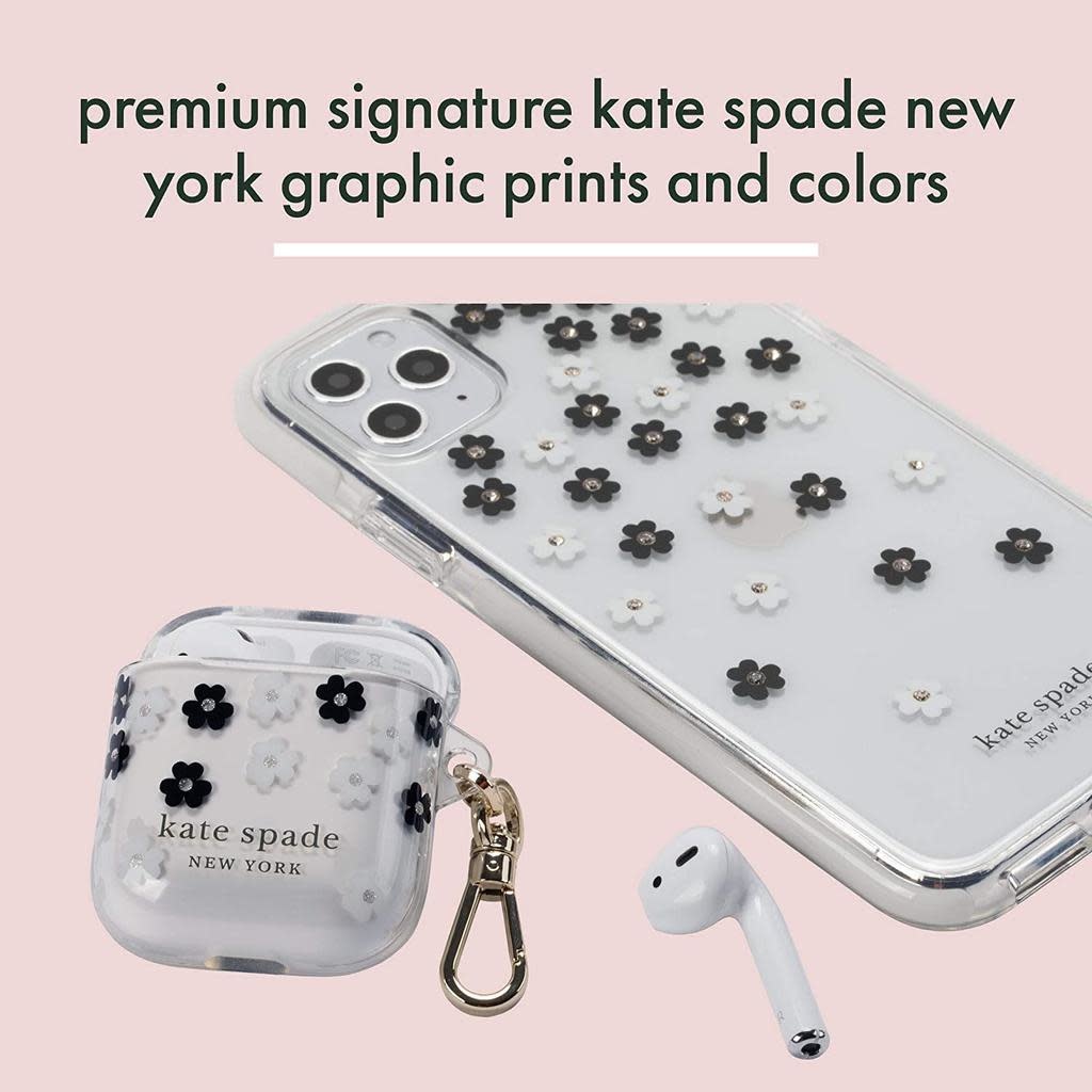 Kate Spade Flexible Case for Apple AirPods 1/2 - Scattered Flowers
