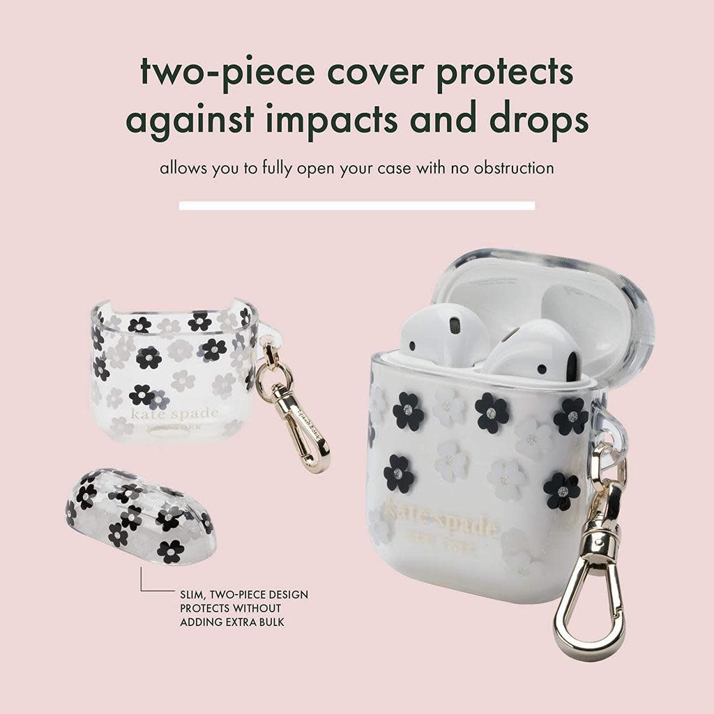Kate Spade Flexible Case for Apple AirPods 1/2 - Scattered Flowers