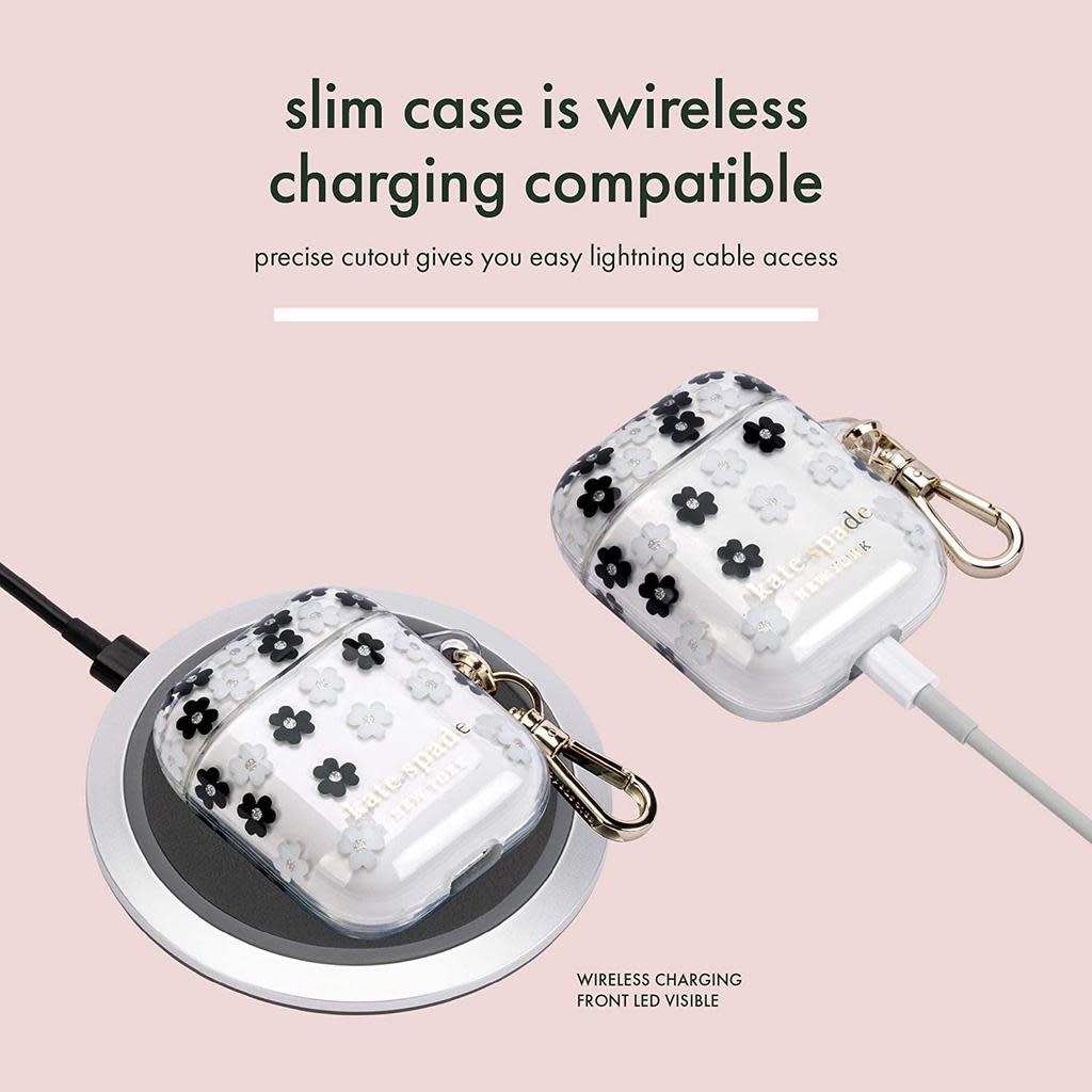 Kate Spade Flexible Case for Apple AirPods 1/2 - Scattered Flowers