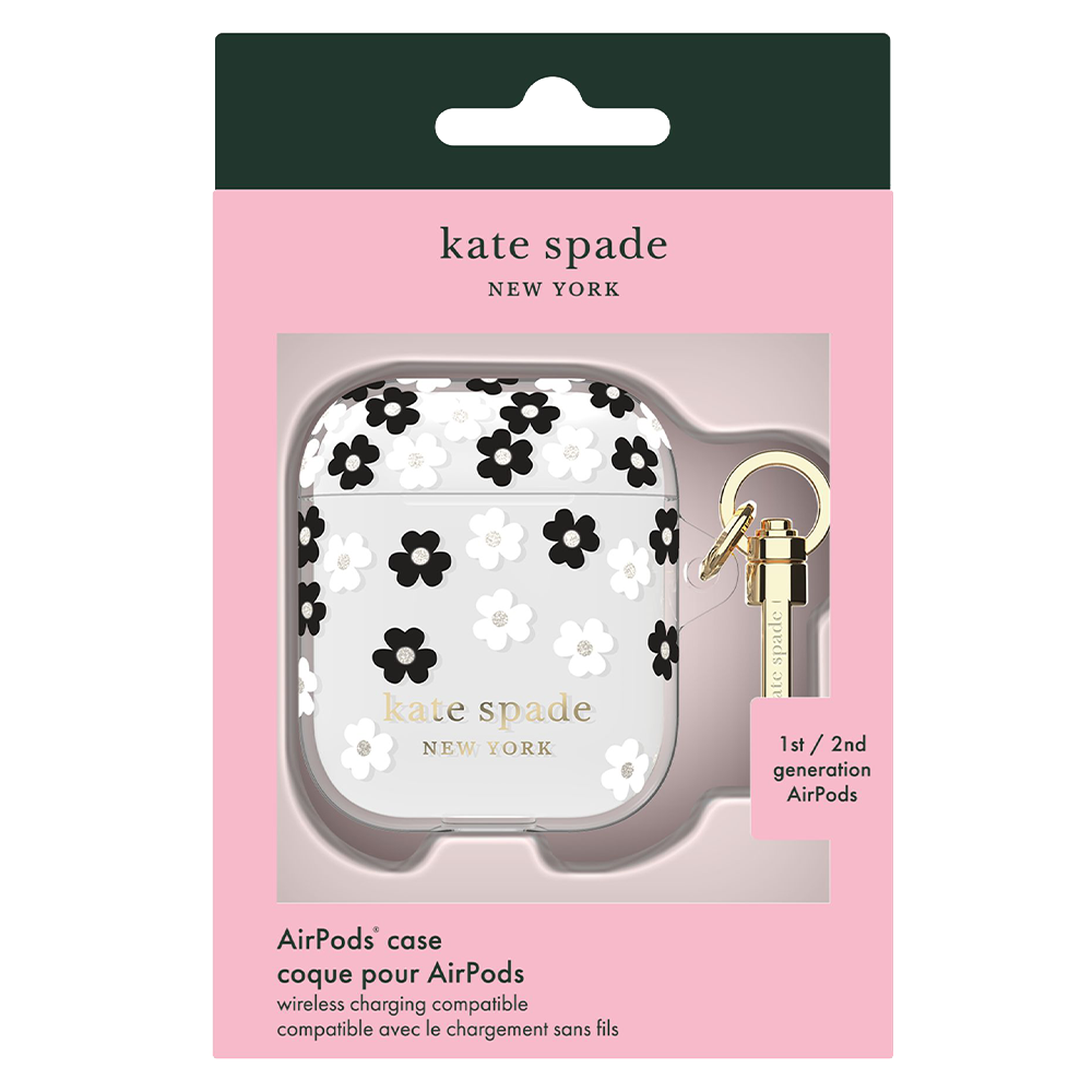 Kate Spade Flexible Case for Apple AirPods 1/2 - Scattered Flowers