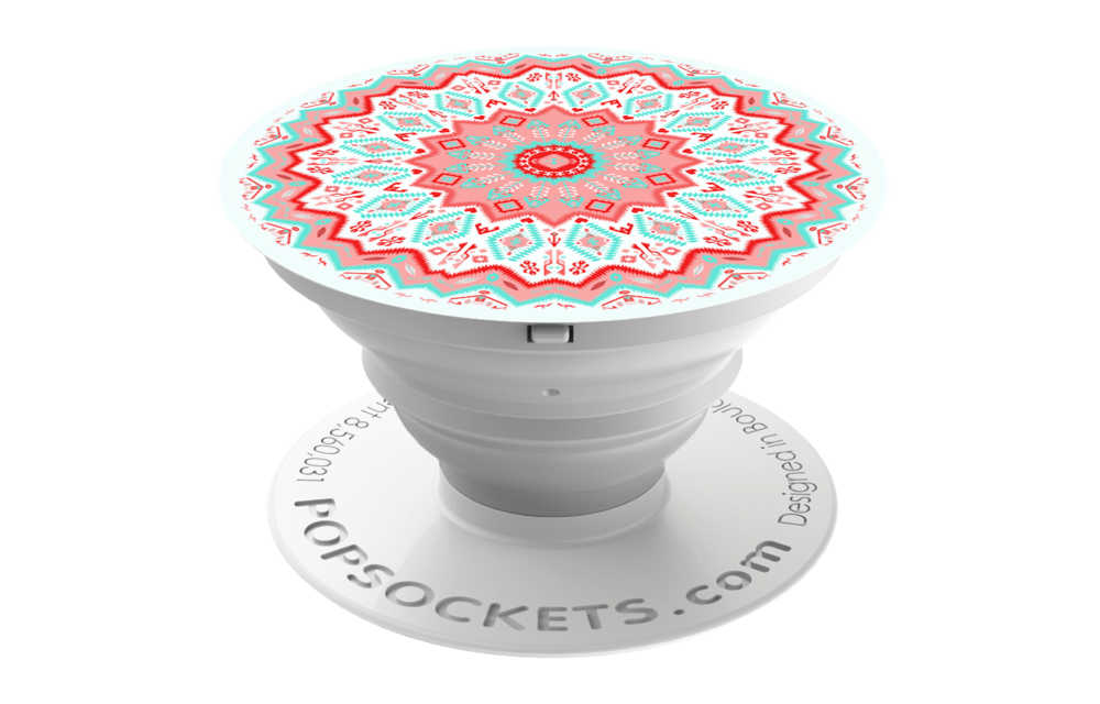 PopSockets Device Stand and Grip - Aztec Mandala Red