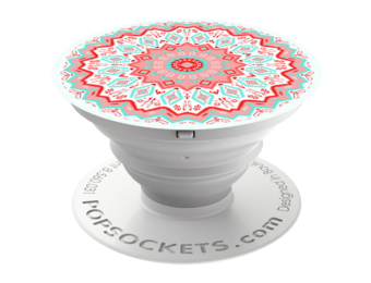 PopSockets Device Stand and Grip - Aztec Mandala Red