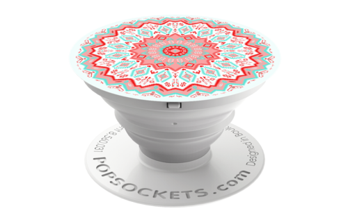 PopSockets Device Stand and Grip - Aztec Mandala Red