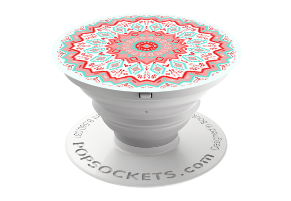 PopSockets Device Stand and Grip - Aztec Mandala Red