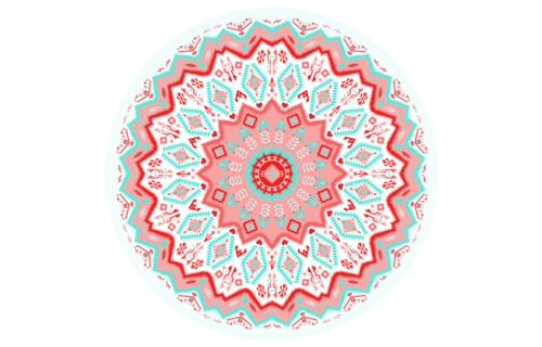 PopSockets Device Stand and Grip - Aztec Mandala Red