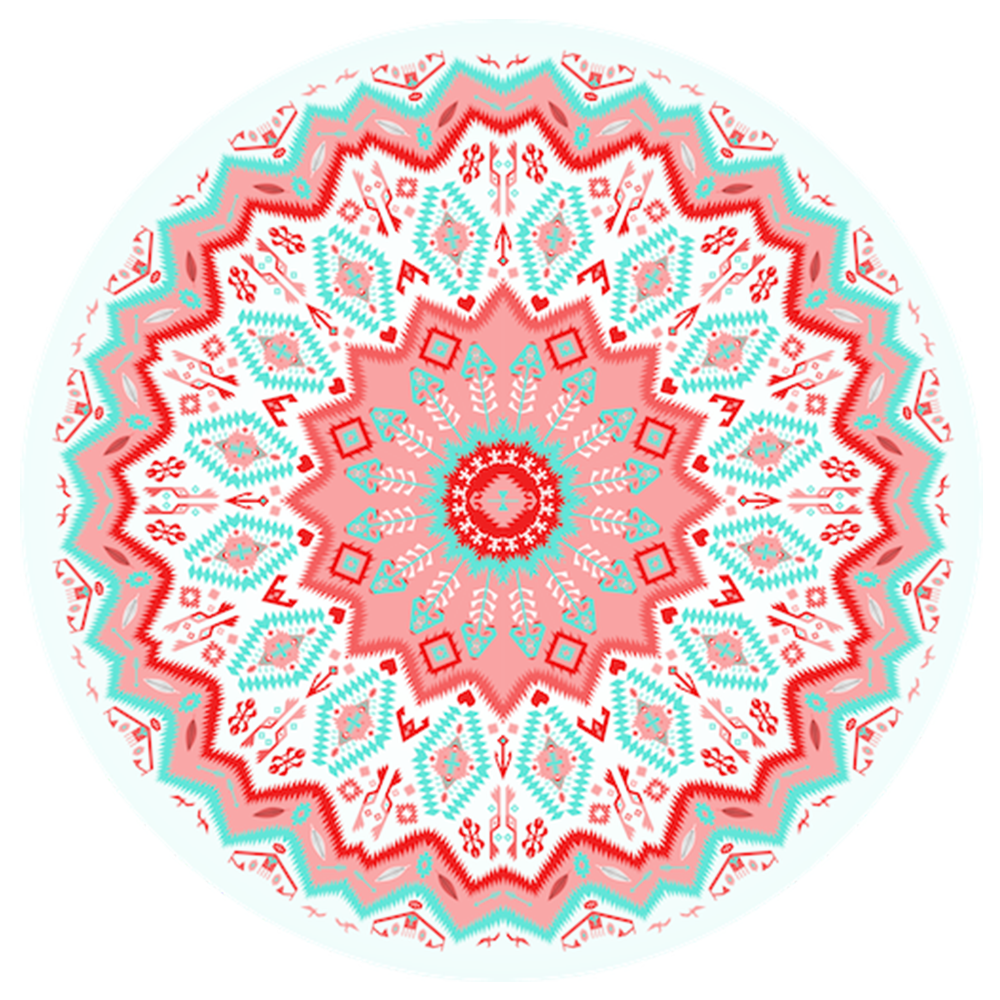 PopSockets Device Stand and Grip - Aztec Mandala Red