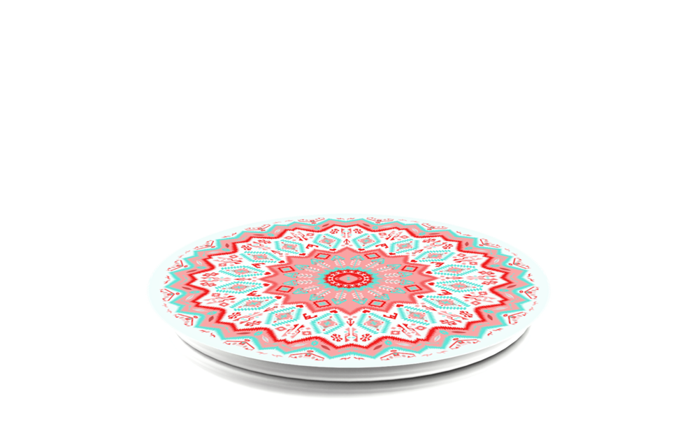 PopSockets Device Stand and Grip - Aztec Mandala Red