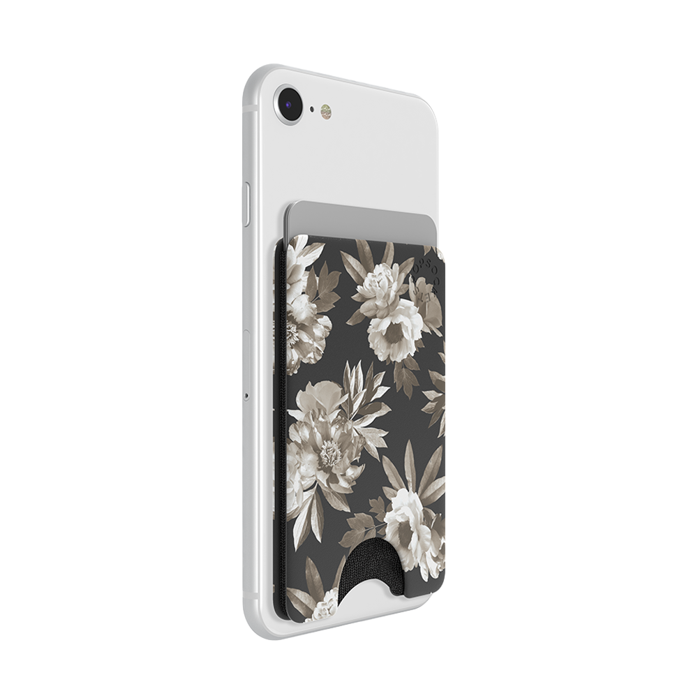 PopSockets PopWallets Card Holder - Mono Floral