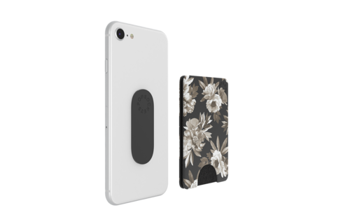 PopSockets PopWallets Card Holder - Mono Floral