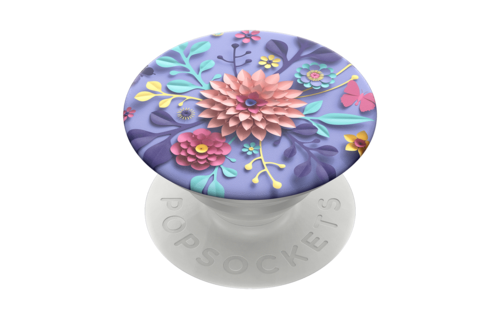 PopSockets PopGrips Swappable Abstract Device Stand and Grip - Craft Flowers