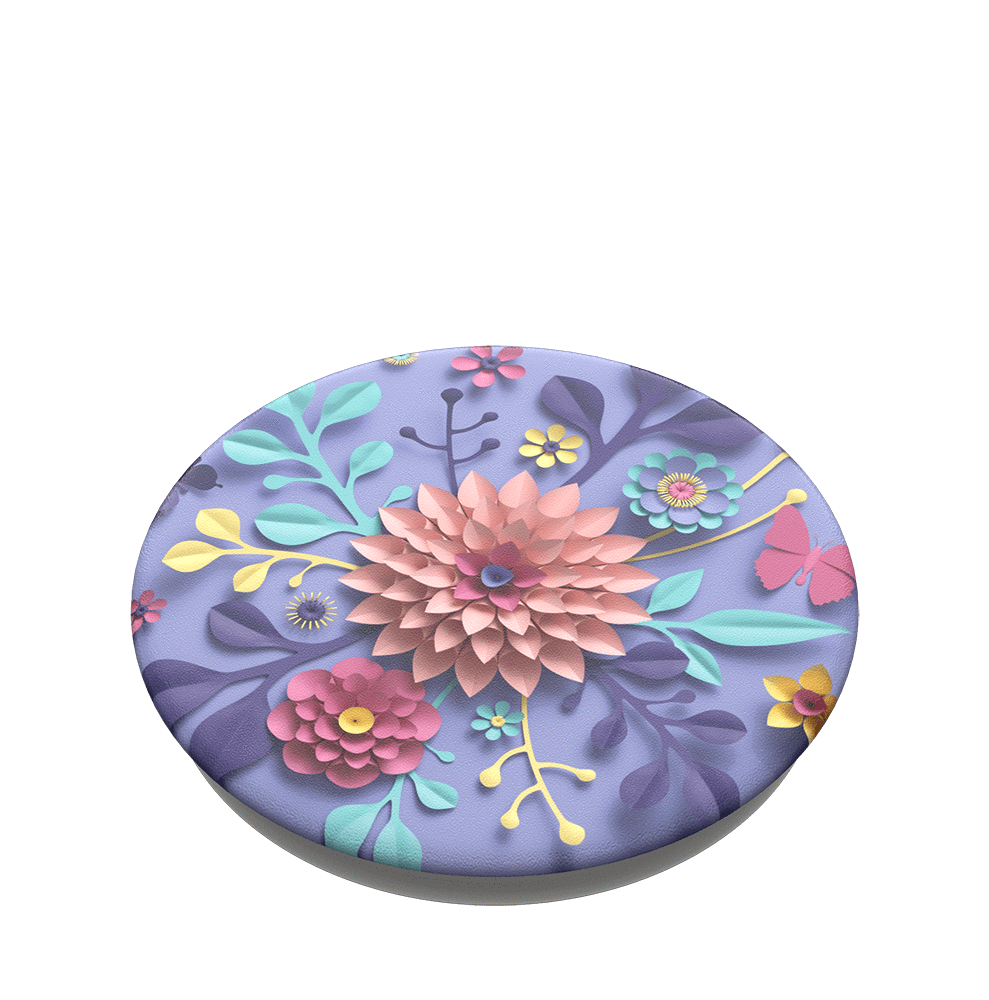 PopSockets PopGrips Swappable Abstract Device Stand and Grip - Craft Flowers
