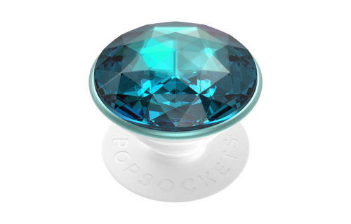 PopSockets PopGrips Swappable Abstract Device Stand and Grip - Disco Crystal Blue