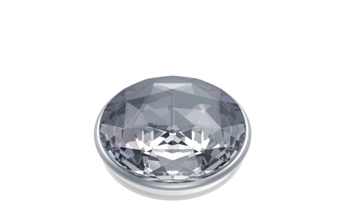 PopSockets PopGrips Swappable Abstract Device Stand and Grip - Disco Crystal Silver