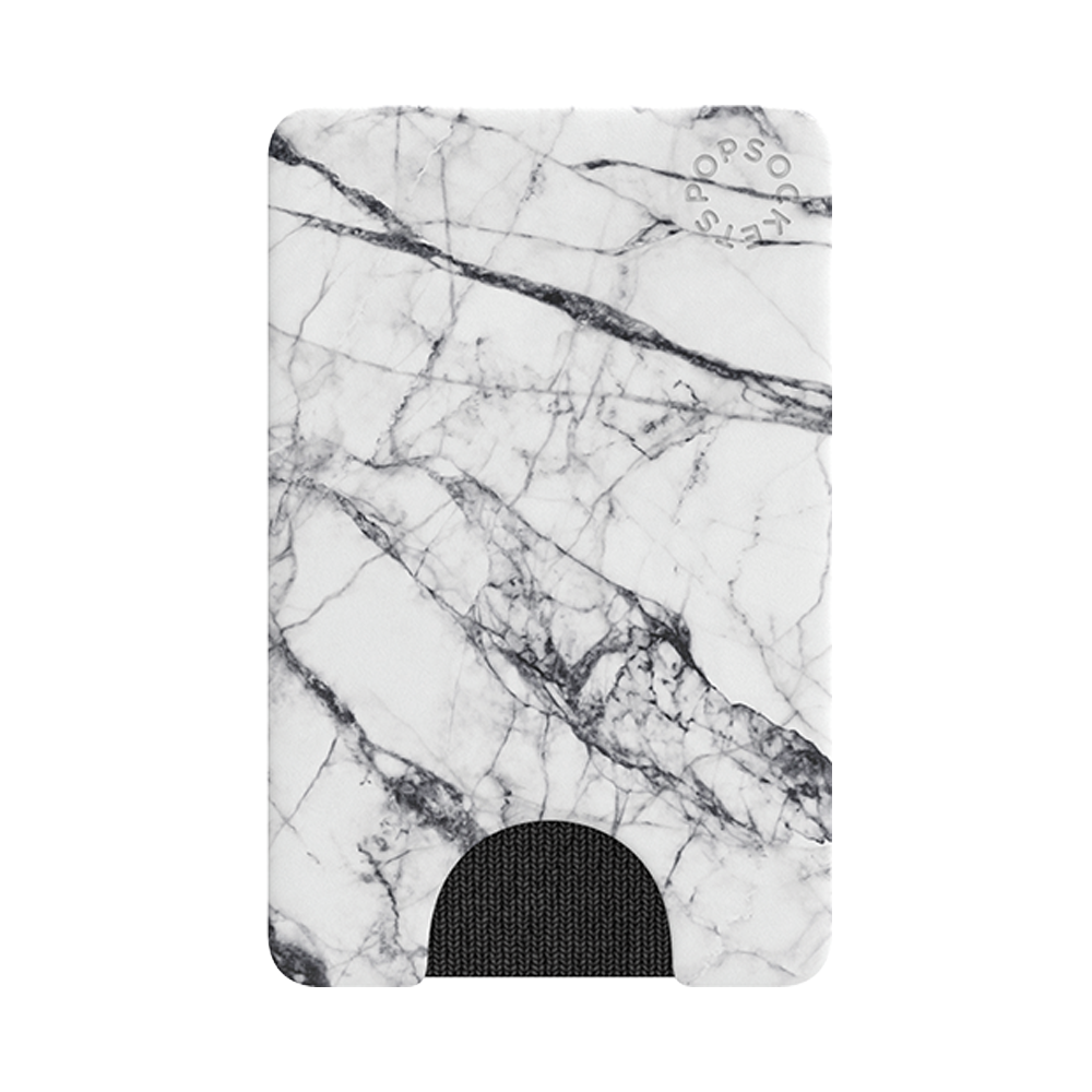 PopSockets PopWallets Card Holder - White Marble