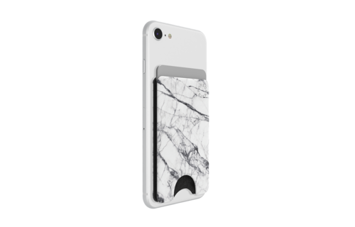 PopSockets PopWallets Card Holder - White Marble