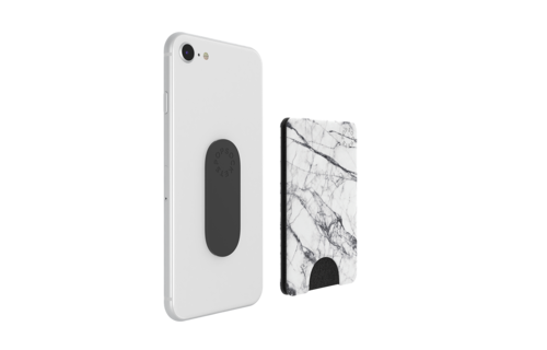 PopSockets PopWallets Card Holder - White Marble
