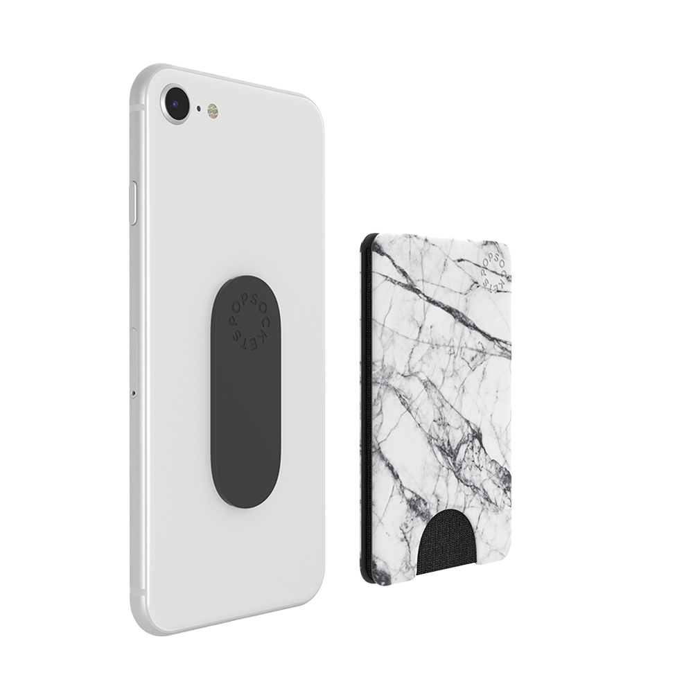 PopSockets PopWallets Card Holder - White Marble