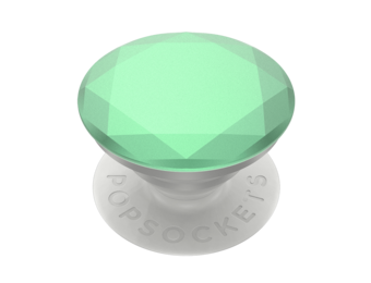 PopSockets PopGrips Premium Swappable Device Stand and Grip - Metallic Diamond Ultra Mint