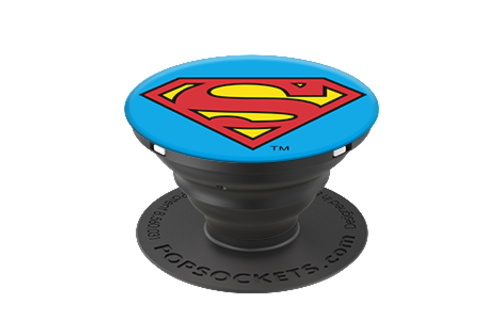 PopSockets PopGrips Licensed Swappable Device Stand and Grip - Superman Icon
