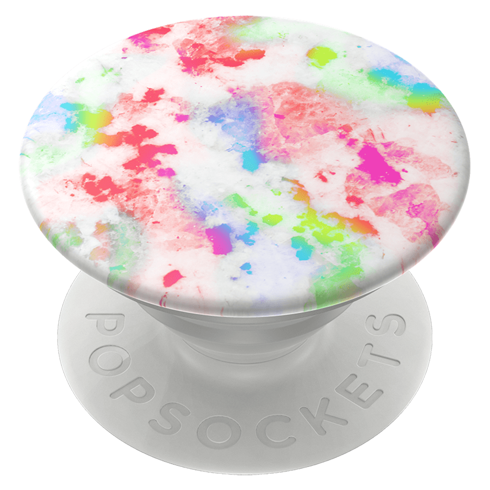 PopSockets PopGrips Abstract Swappable Device Stand and Grip - Rainbow Granite