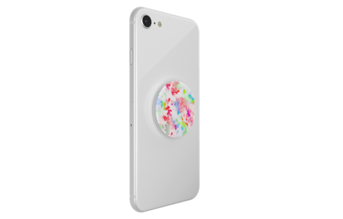 PopSockets PopGrips Abstract Swappable Device Stand and Grip - Rainbow Granite