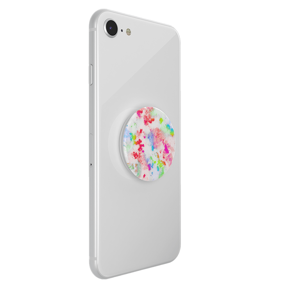 PopSockets PopGrips Abstract Swappable Device Stand and Grip - Rainbow Granite