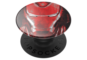 PopSockets PopGrips Licensed Swappable Device Stand and Grip - Iron Man Portrait Gloss