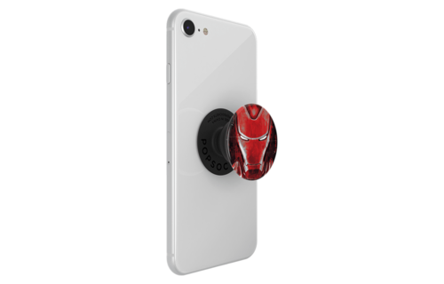 PopSockets PopGrips Licensed Swappable Device Stand and Grip - Iron Man Portrait Gloss