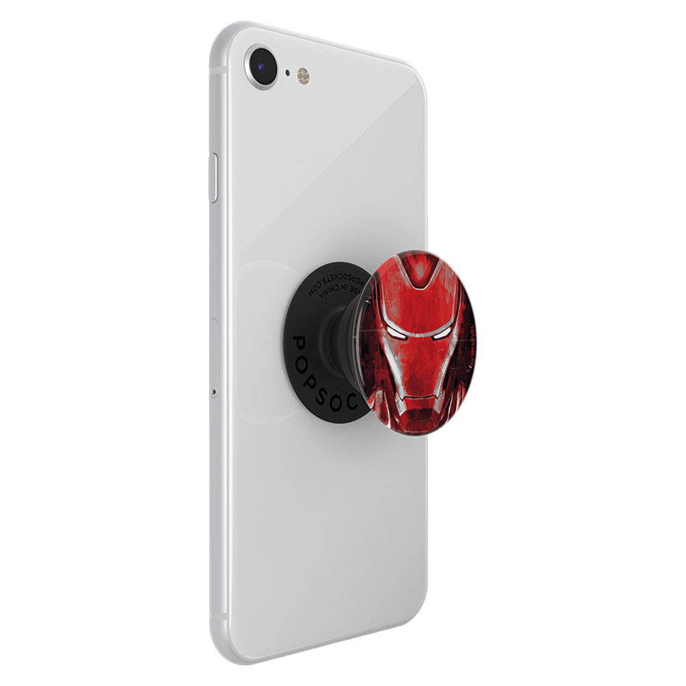 PopSockets PopGrips Licensed Swappable Device Stand and Grip - Iron Man Portrait Gloss