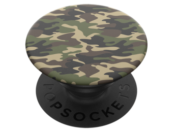 PopSockets PopGrip Swappable Abstract Device Stand and Grip - Woodland Camo