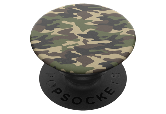 PopSockets PopGrip Swappable Abstract Device Stand and Grip - Woodland Camo