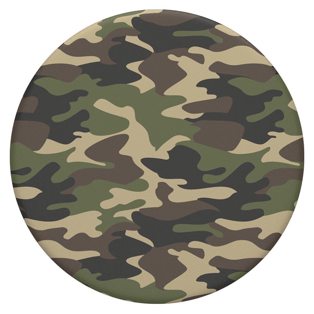 PopSockets PopGrip Swappable Abstract Device Stand and Grip - Woodland Camo