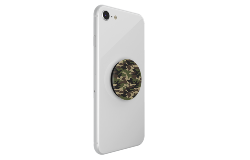 PopSockets PopGrip Swappable Abstract Device Stand and Grip - Woodland Camo