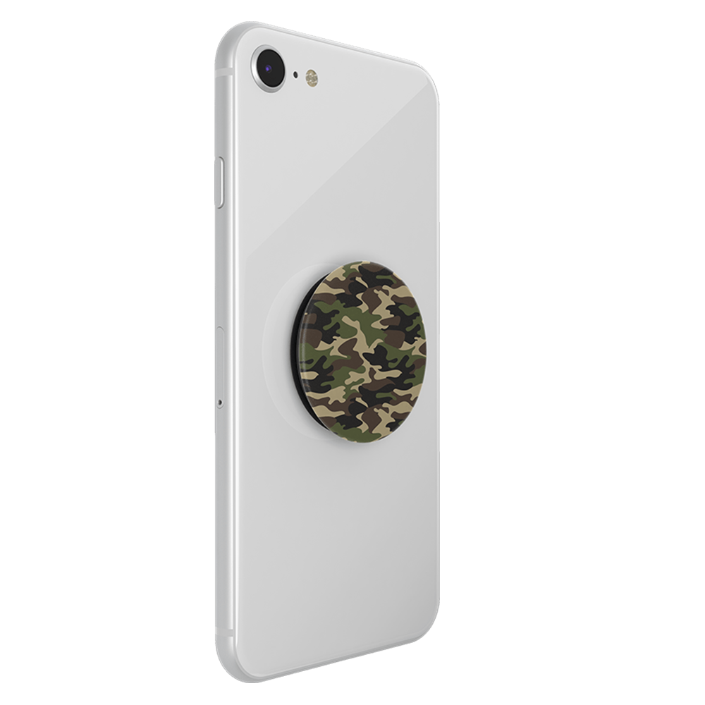 PopSockets PopGrip Swappable Abstract Device Stand and Grip - Woodland Camo